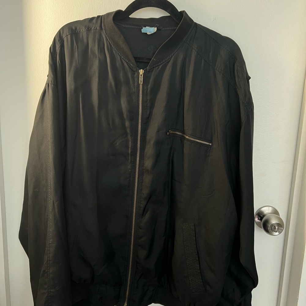 Vintage Black Bomber Jacket